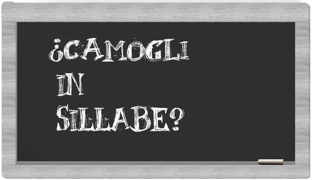 ¿Camogli en sílabas?