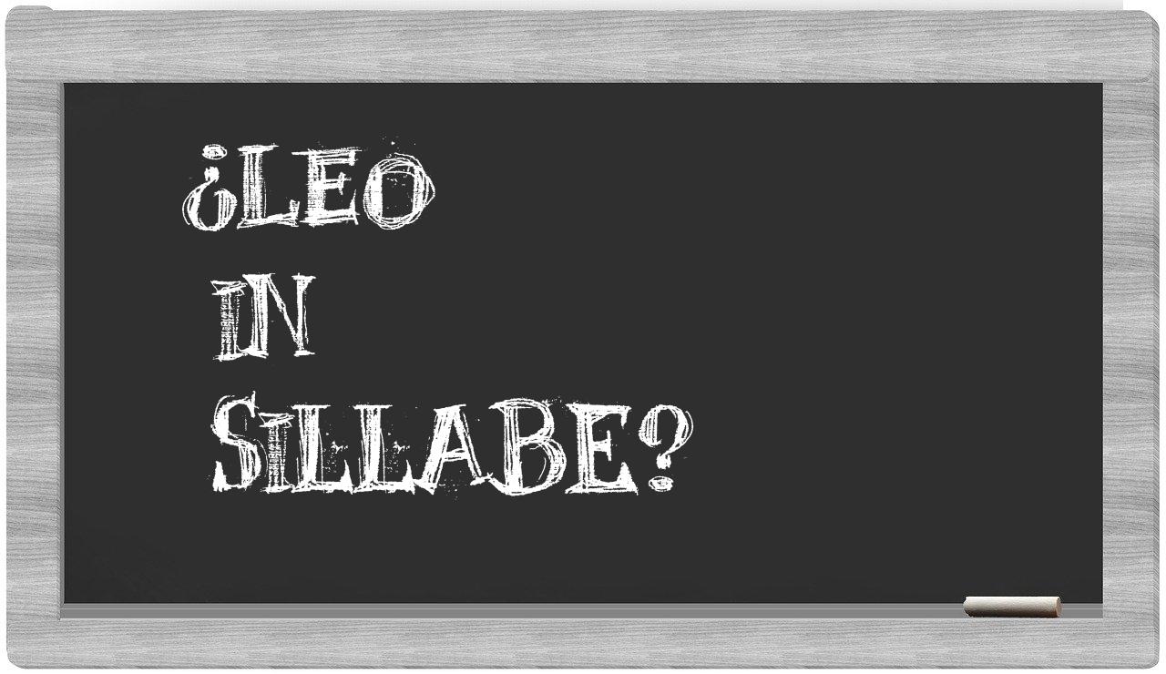 ¿Leo en sílabas?