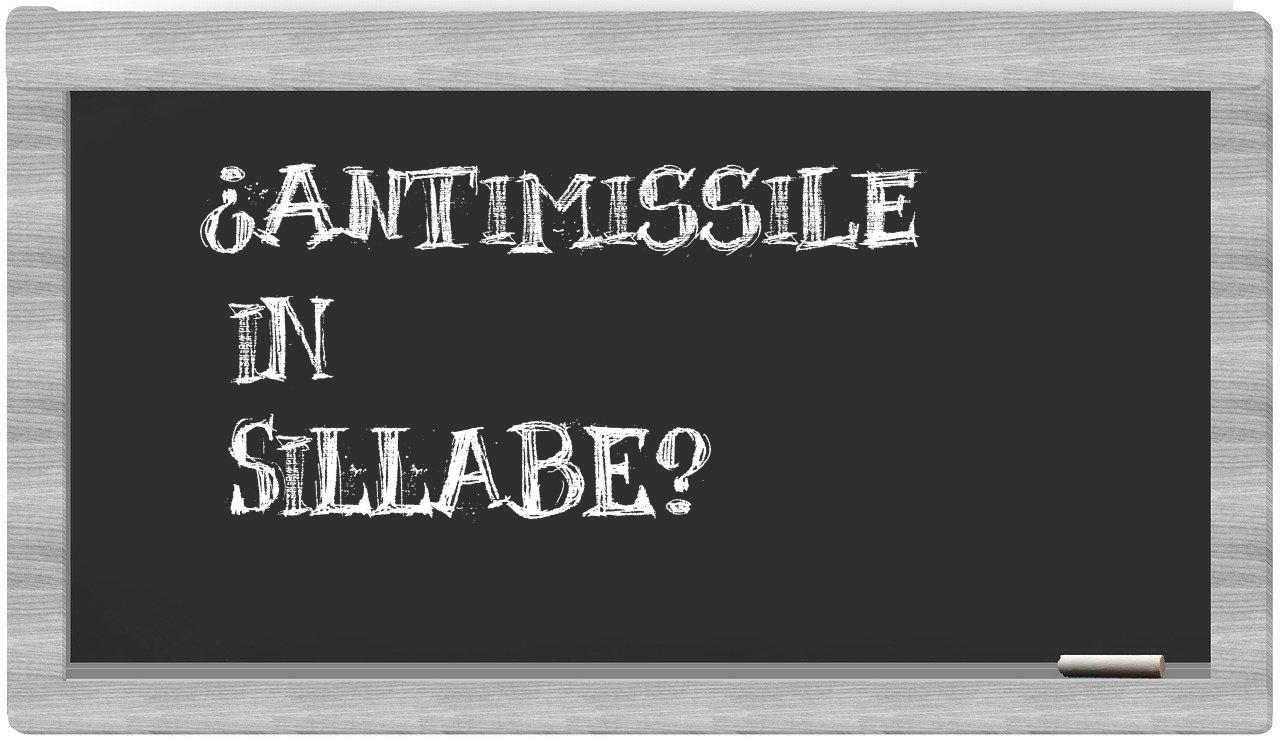 antimissile in syllables