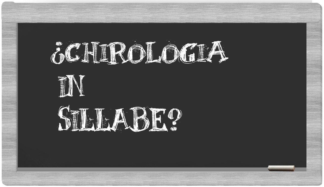 chirologia in syllables