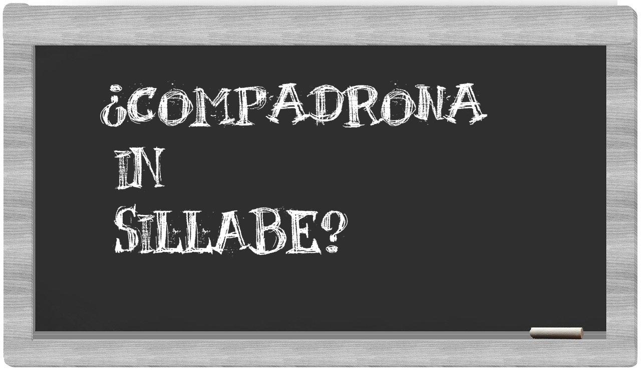 compadrona in syllables