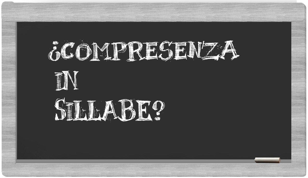 compresenza in syllables