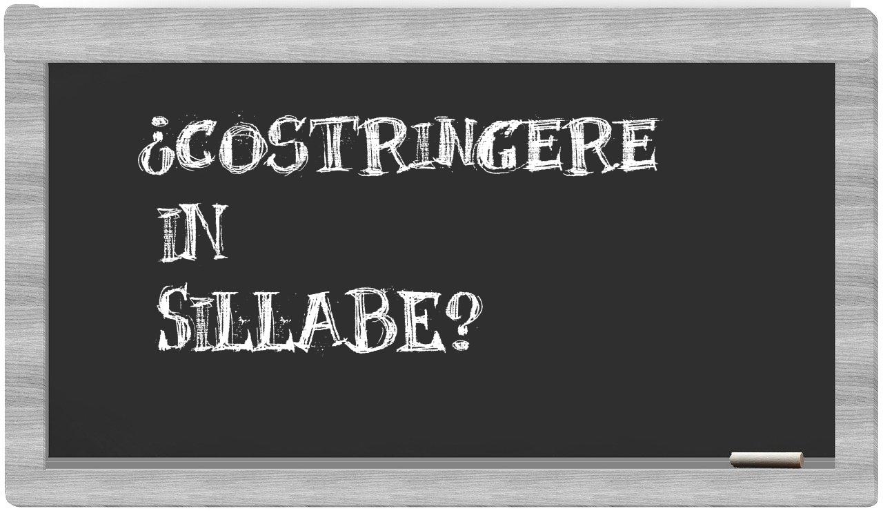 costringere in syllables