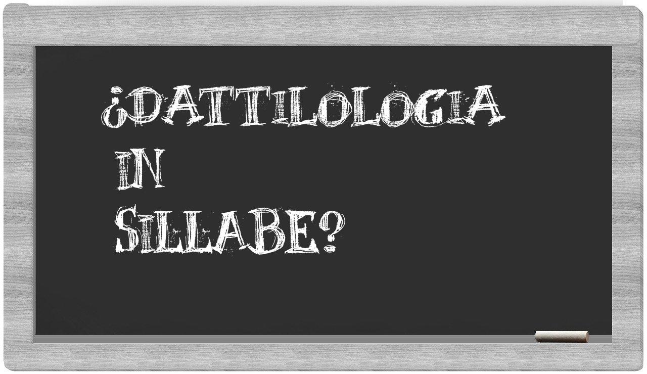 ¿dattilologia en sílabas?