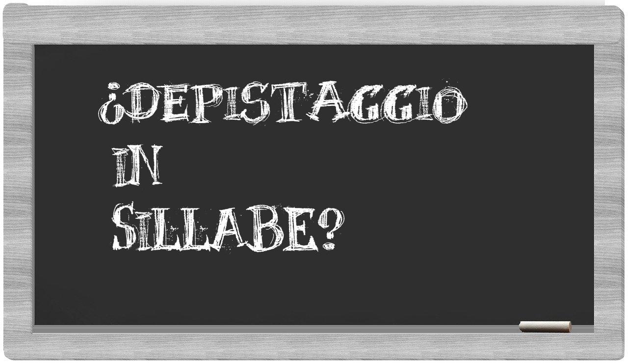 ¿depistaggio en sílabas?