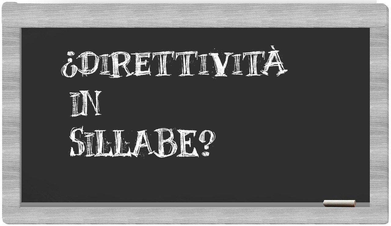 direttività in syllables