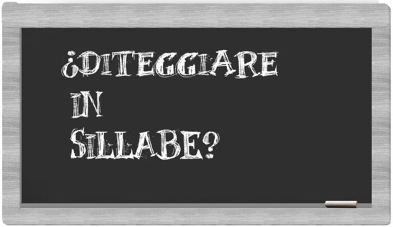 ¿diteggiare en sílabas?