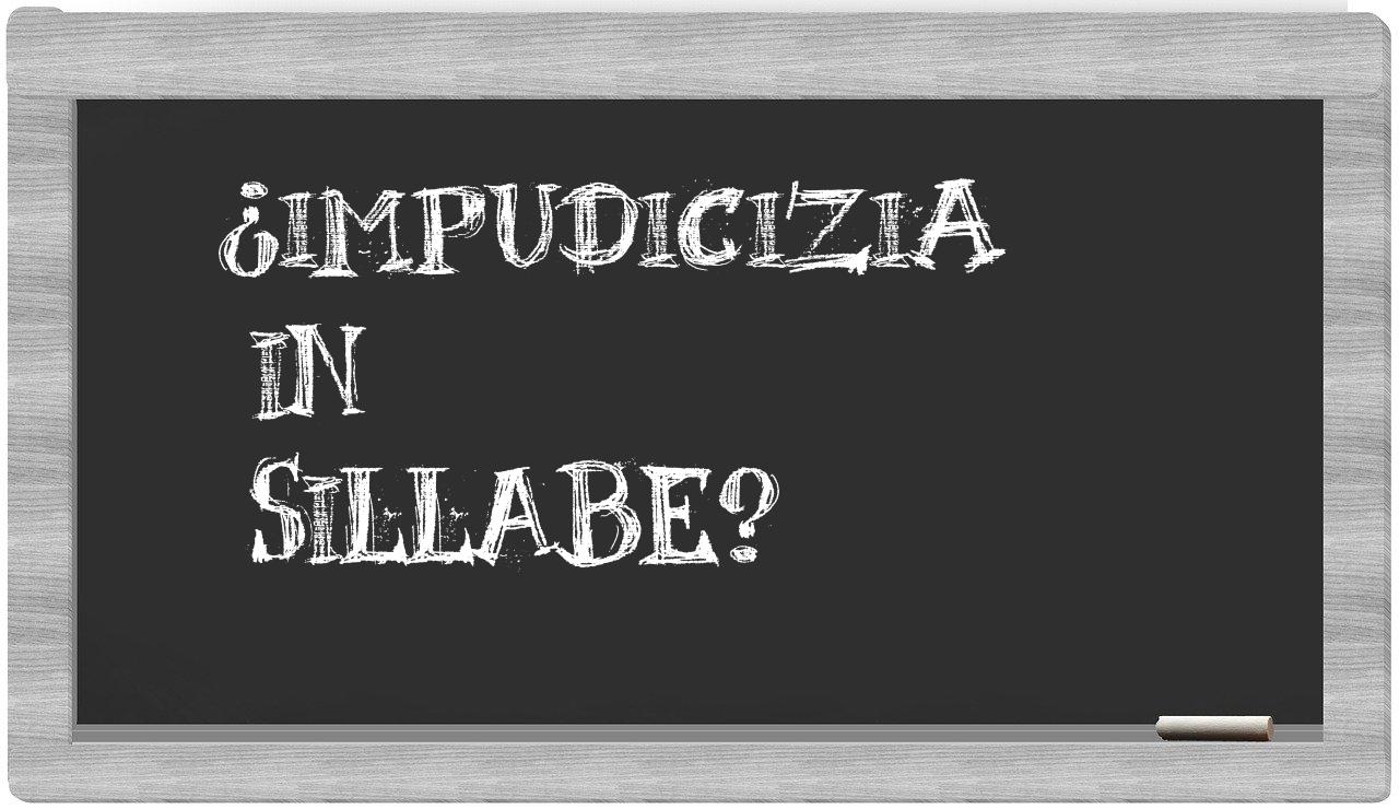 ¿impudicizia en sílabas?