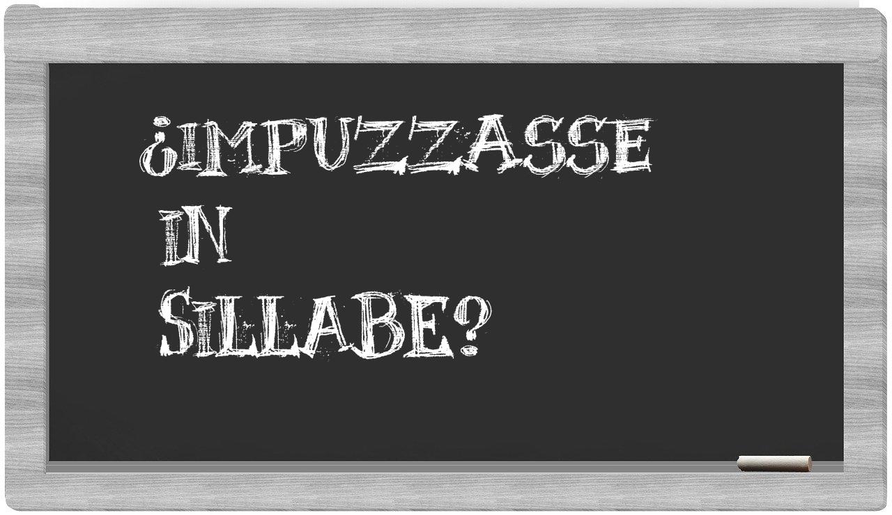 ¿impuzzasse en sílabas?