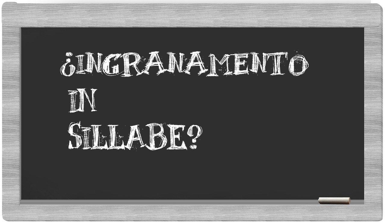 ingranamento in syllables