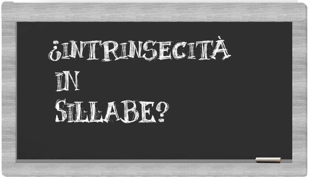 ¿intrinsecità en sílabas?