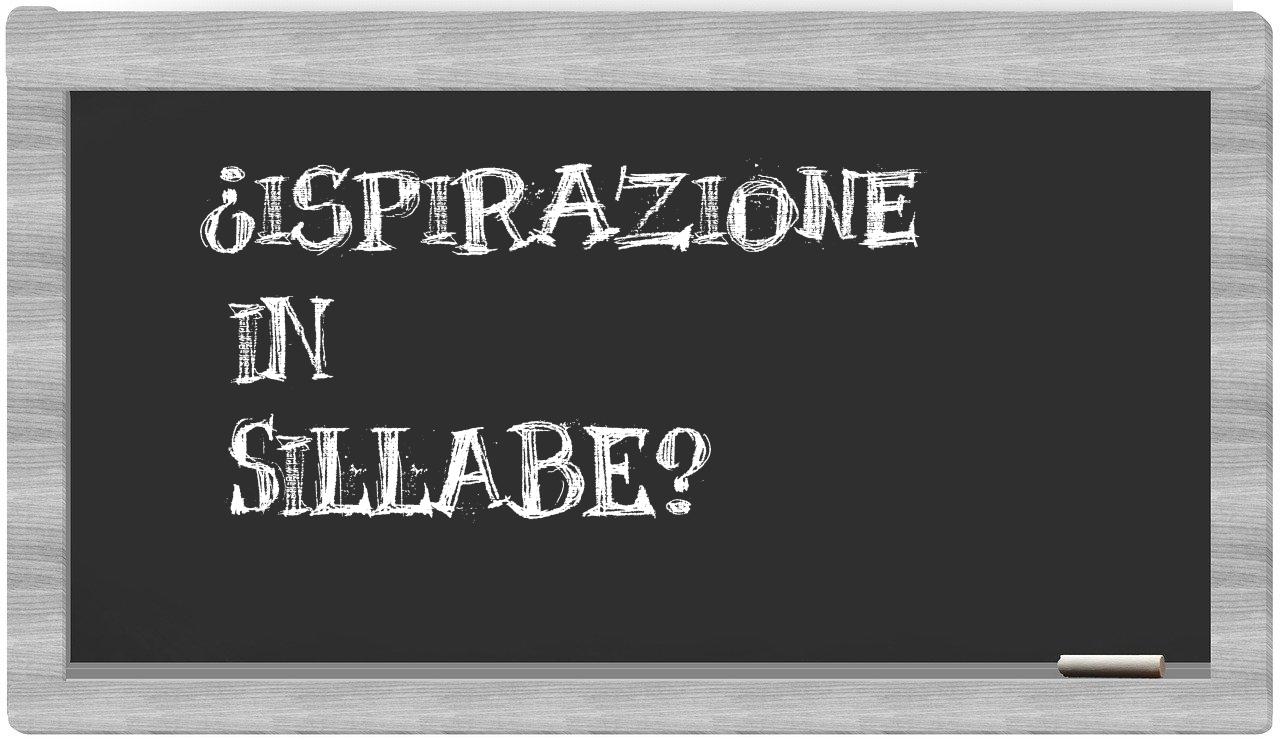 ispirazione in syllables