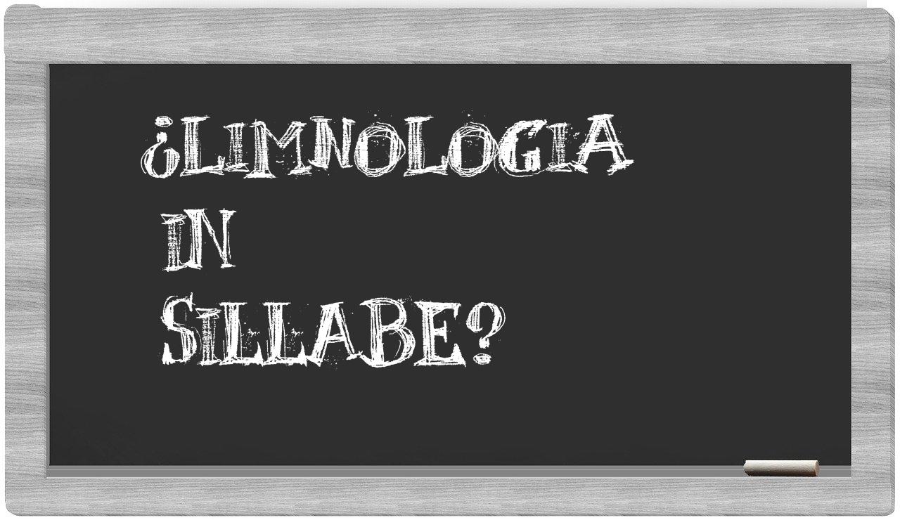 limnologia in syllables