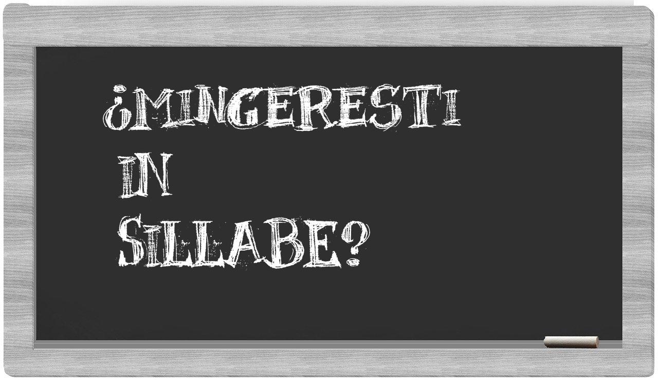 ¿mingeresti en sílabas?