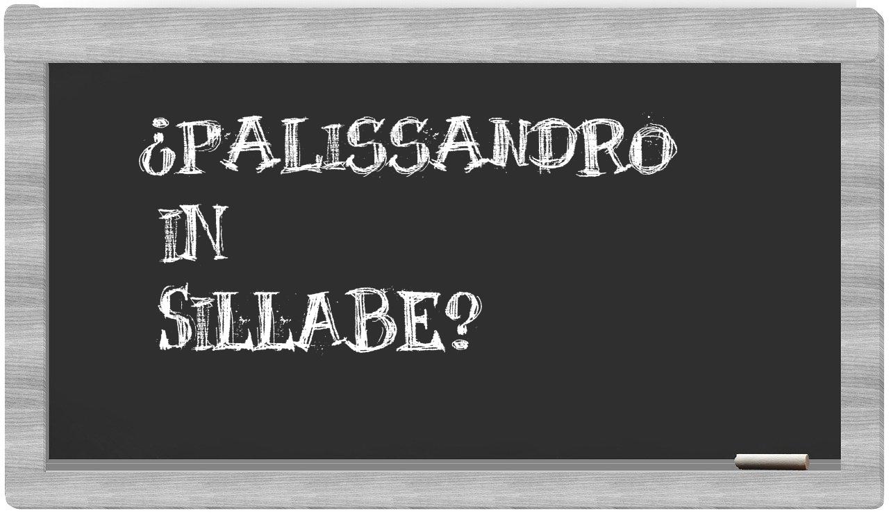 ¿palissandro en sílabas?