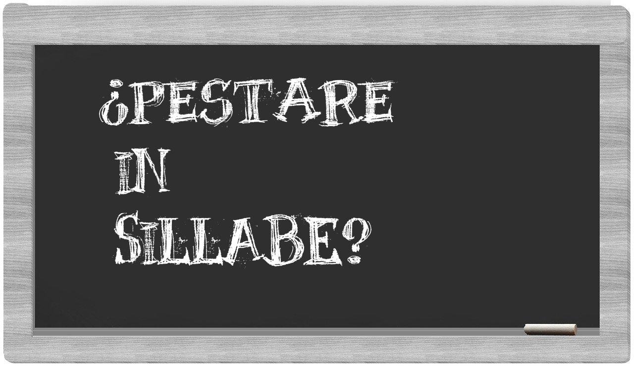 ¿pestare en sílabas?